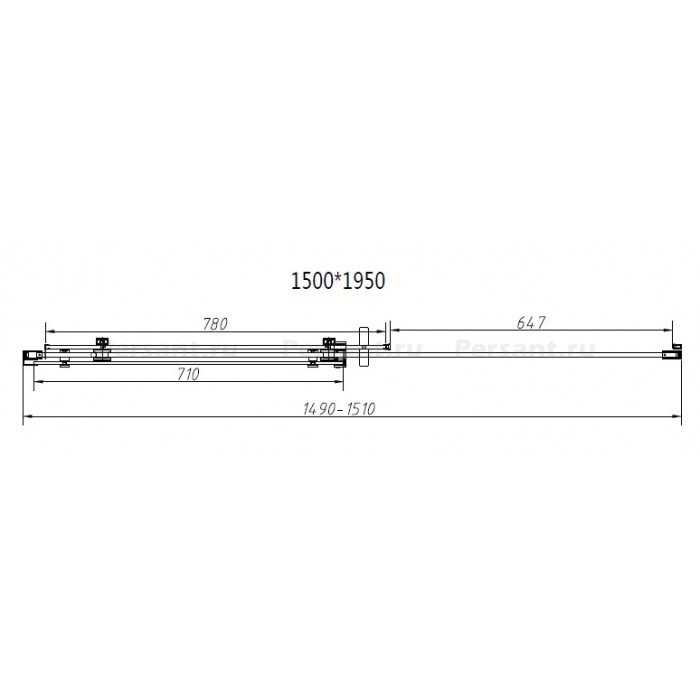 Душевой уголок Vincea Como-N 150х100 VSR-4CN1015CL профиль хром, стекло прозрачное
