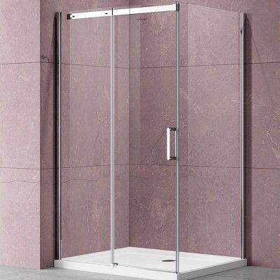 Душевой уголок Vincea Dice 140x100 VSR-4D1014CL профиль хром, стекло прозрачное