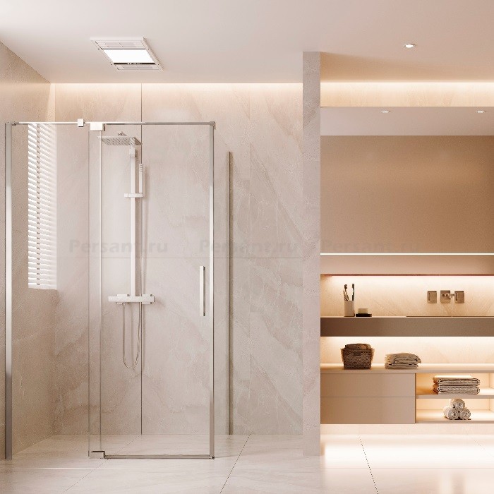Душевой уголок Vincea Extenza 100/110x100 VSR-4EX101110CL профиль хром, стекло прозрачное