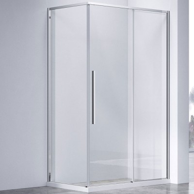 Душевой уголок Vincea Slim-N 130x80 VSR-4SN8013CL профиль хром, стекло прозрачное