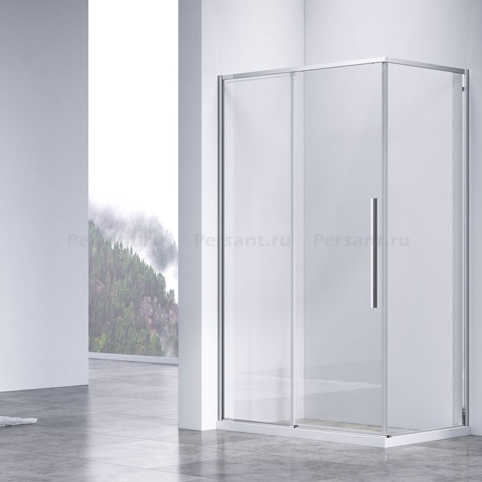 Душевой уголок Vincea Slim-N 100x80 VSR-4SN8010CL профиль хром, стекло прозрачное