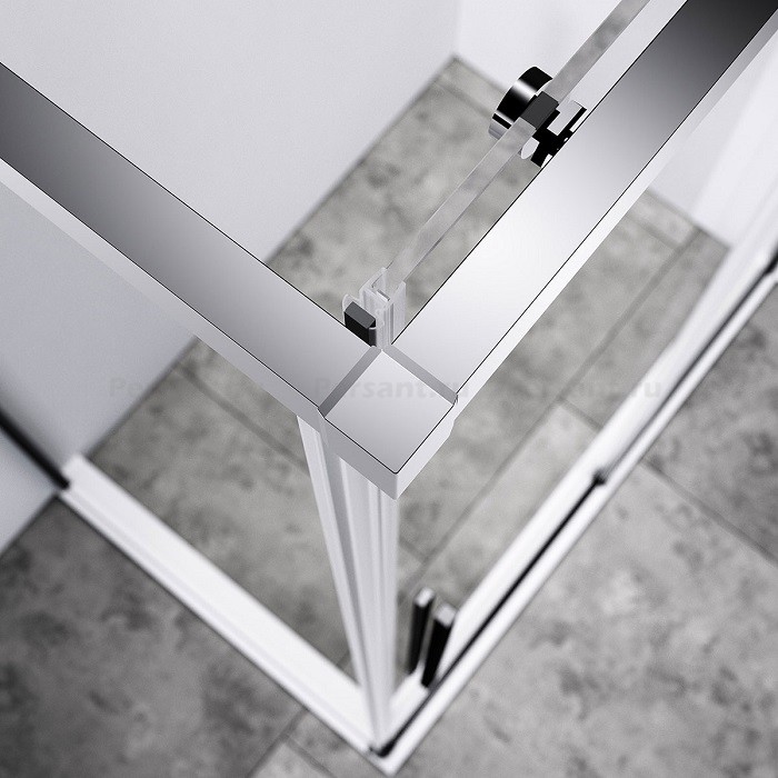 Душевой уголок Vincea Slim-N 100x80 VSR-4SN8010CL профиль хром, стекло прозрачное