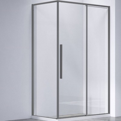 Душевой уголок Vincea Slim-N 110x80 VSR-4SN8011CLGM вороненая сталь, стекло прозрачное