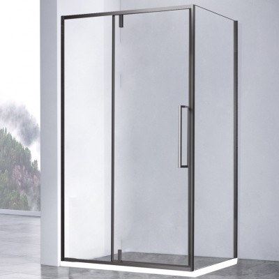 Душевой уголок Vincea Slim-N 100x100 VSR-4SNP1010CLGM вороненая сталь, стекло прозрачное
