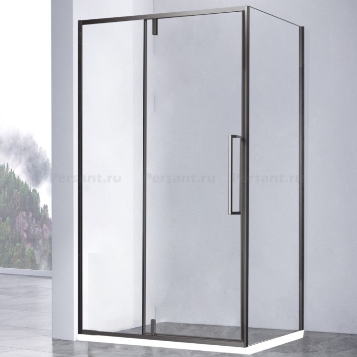 Душевой уголок Vincea Slim-N 100x100 VSR-4SNP1010CLGM вороненая сталь, стекло прозрачное