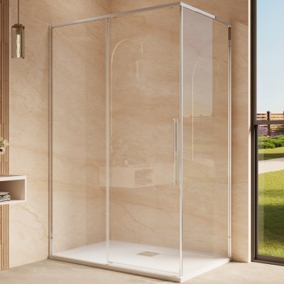 Душевой уголок Vincea Ultima 130x100 VSR-7UL1013CL профиль хром, стекло прозрачное