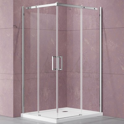 Душевой уголок Vincea Dice 90x90 VSS-4D900CL профиль хром, стекло прозрачное