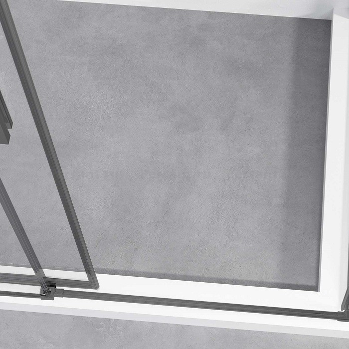 Душевой уголок Vincea Slim-N 100x80 VSS-4SN8010CLGM вороненая сталь, стекло прозрачное