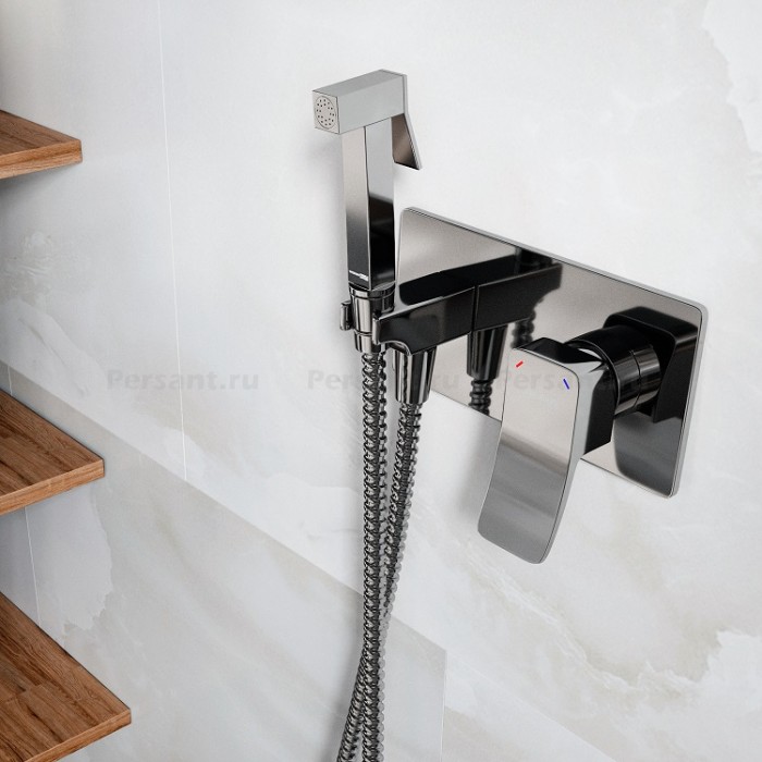 Гигиенический душ со смесителем WasserKRAFT Aller 10638 хром