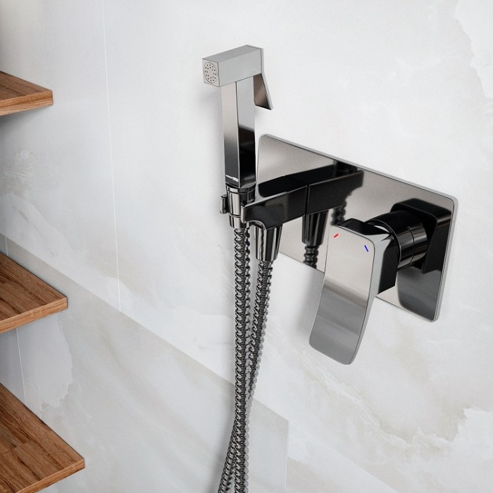 Гигиенический душ со смесителем WasserKRAFT Aller 10638 хром