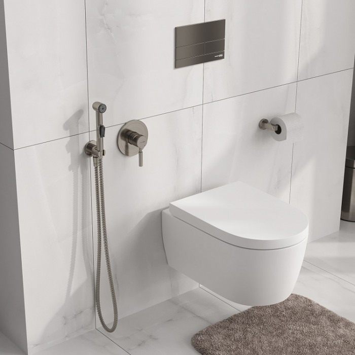 Гигиенический душ со смесителем WasserKRAFT Wern A04200 матовый хром