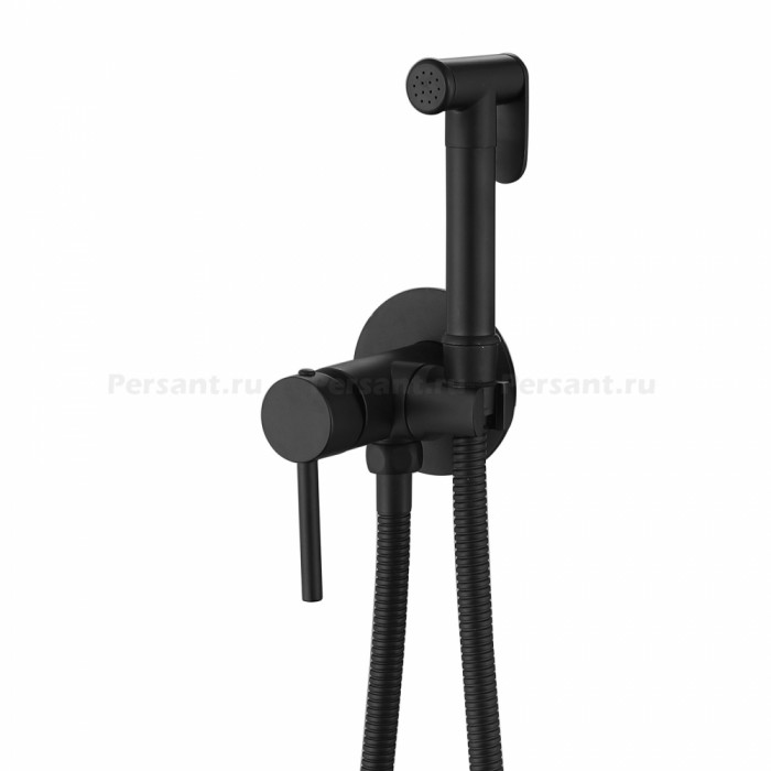 Гигиенический душ со смесителем ABBER Wasser Kreis AF8125B черный