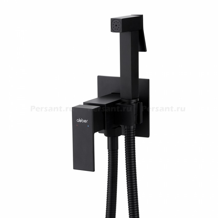 Гигиенический душ со смесителем ABBER Daheim AF8226B черный