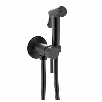 Гигиенический душ со смесителем Bravat D9151BW-ENG черный матовый