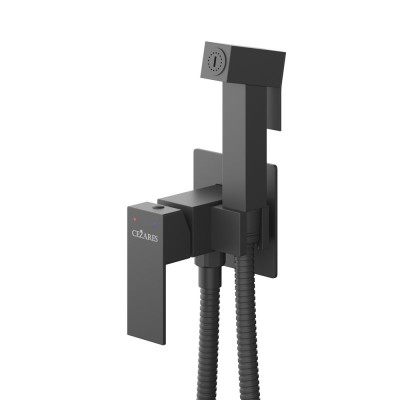 Гигиенический душ со смесителем Cezares Slider черный SLIDER-DIF-NOP