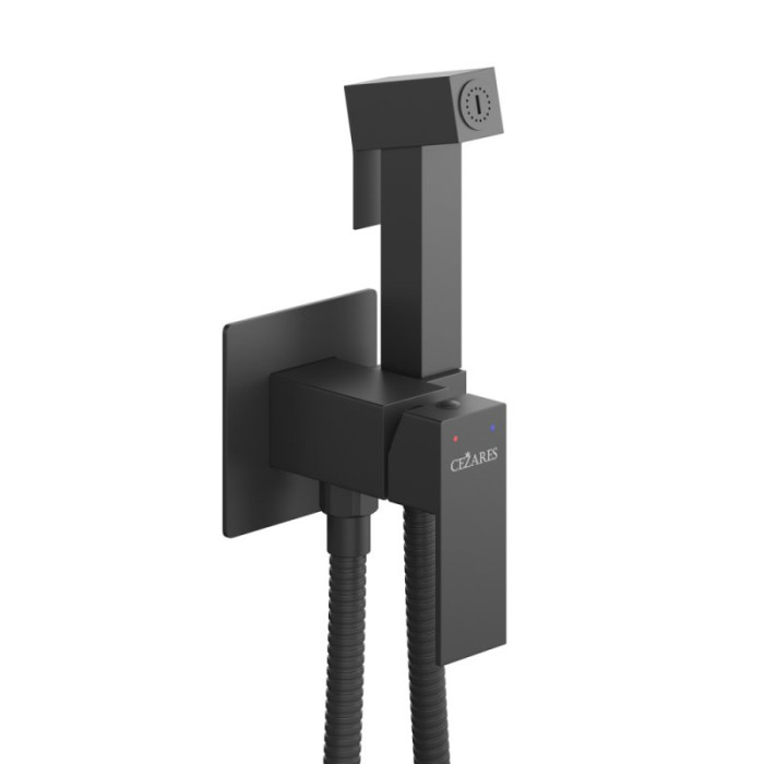 Гигиенический душ со смесителем Cezares Slider черный SLIDER-DIF-NOP