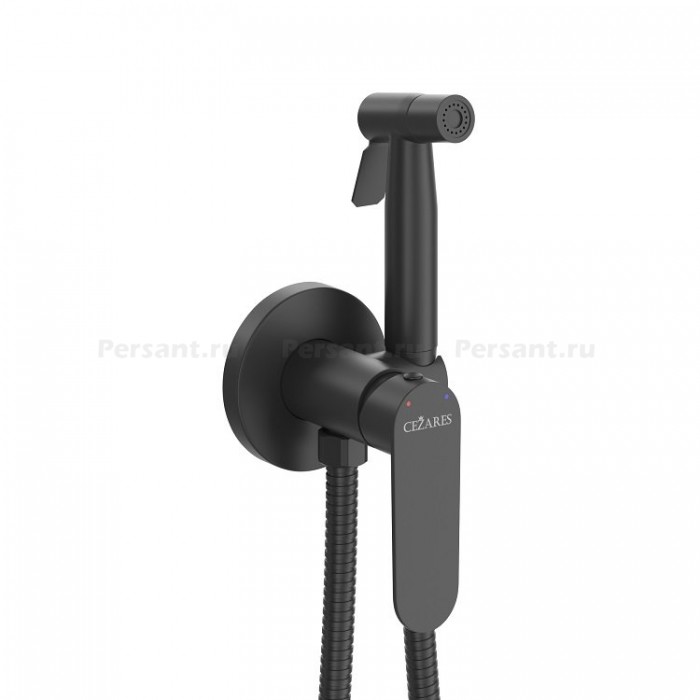 Гигиенический душ со смесителем Cezares Stylus черный STYLUS-DIF-NOP