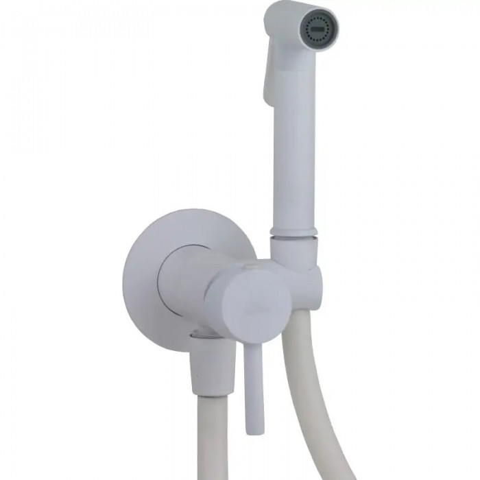 Гигиенический душ со смесителем Paffoni Tweet Round ZDUP110BO белый матовый