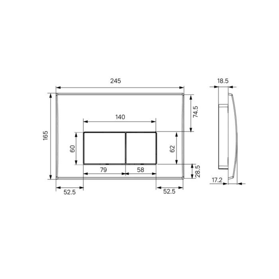 Инсталляция и клавиша смыва IDDIS Optima Home (OPH0000i32K)