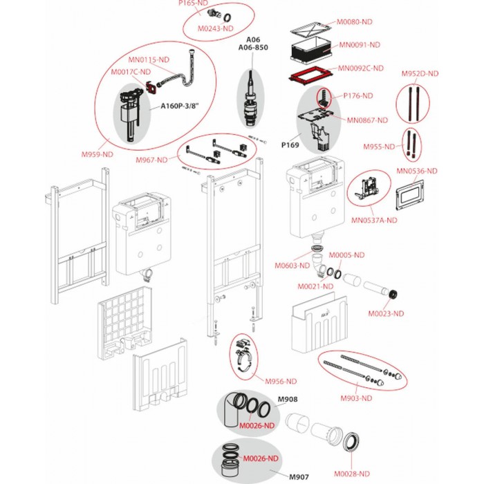 Инсталляция для унитаза AlcaPlast Sadromodul AM118/1000 для гипсокртона