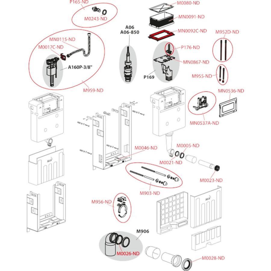 Инсталляция для унитаза AlcaPlast Renovmodul AM119/1000