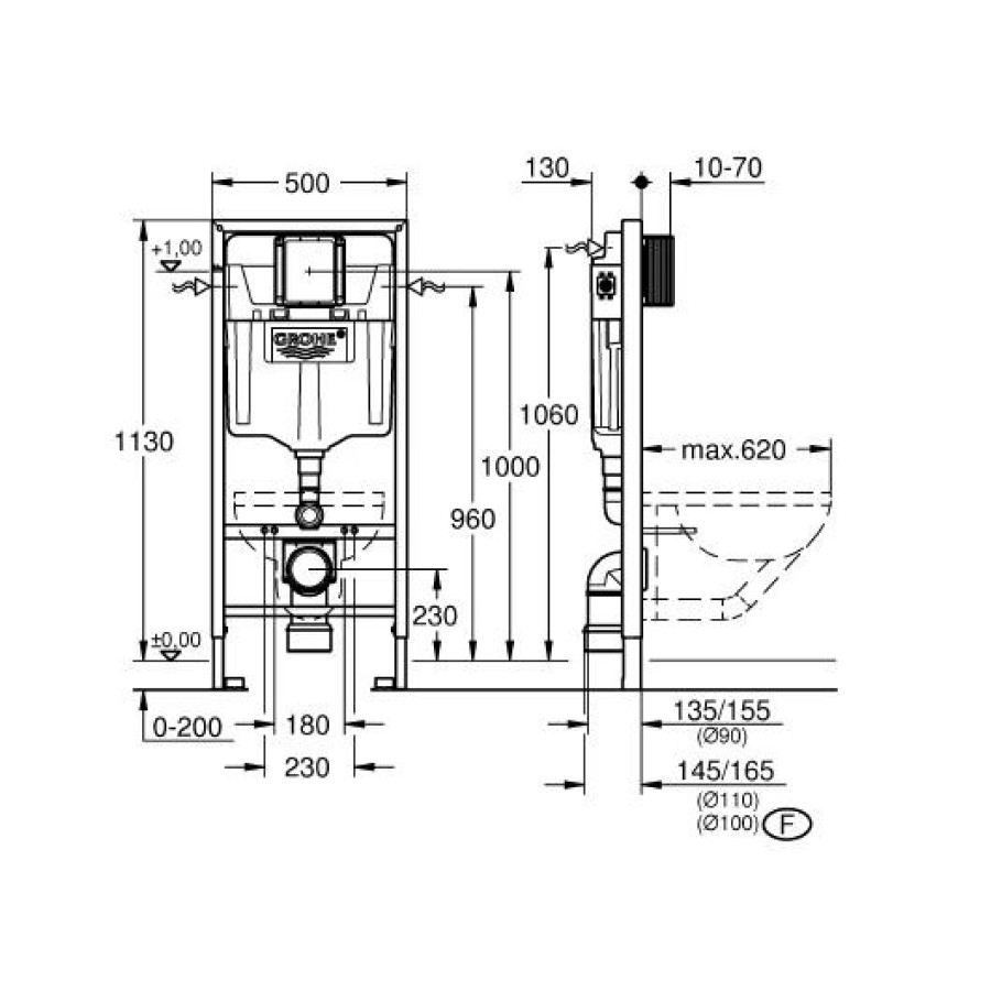 Инсталляция для унитаза Grohe Solido 38811000