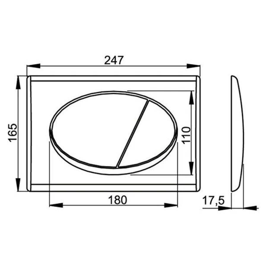 Инсталляция для унитаза 3 в 1 Alcaplast AM101/1120-3:1 RU M71-0001 с кнопкой хром глянец