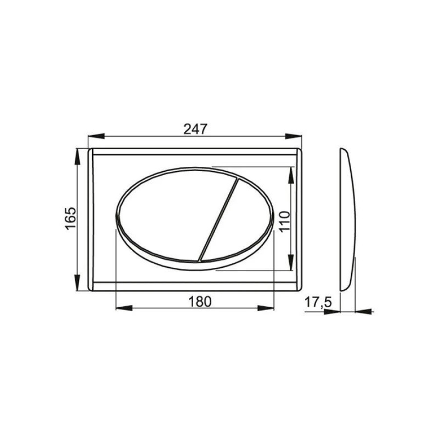 Инсталляция для унитаза с белой кнопкой AlcaPlast AM101/1120-3:1 RU M70-001