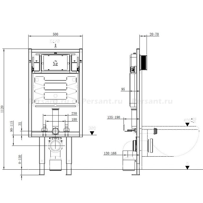 Инсталляция для унитаза Allen Brau Pneumatic Pro 9.11103.20