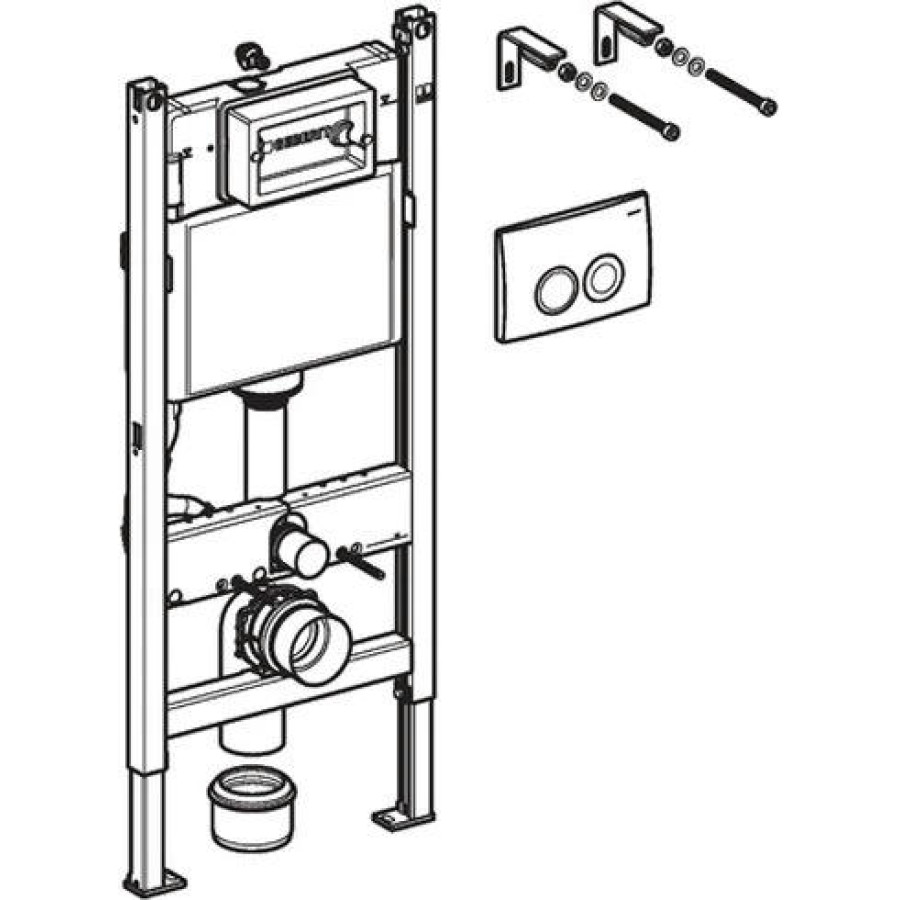 Инсталляция для унитаза GEBERIT Duofix Delta UP100 458.124.21.1