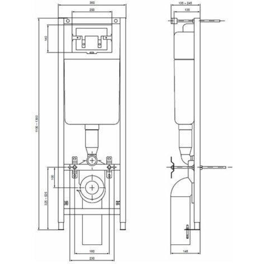 Инсталляция для унитаза Ideal Standard 4в1 W3710AA