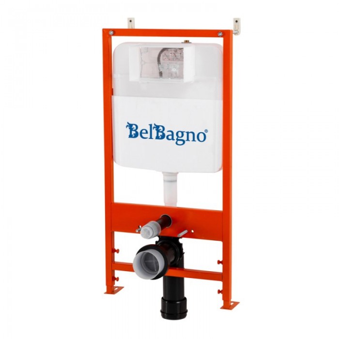 Инсталляция для унитазов BelBagno BB026/BB082BL с белой клавишей смыва