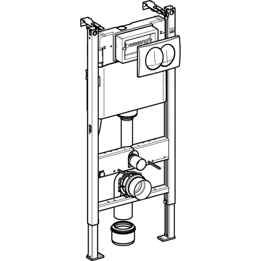 Унитаз Aquatek AQ1901-00 с инсталляцией Geberit Duofix Basic Delta 111.154.11.1