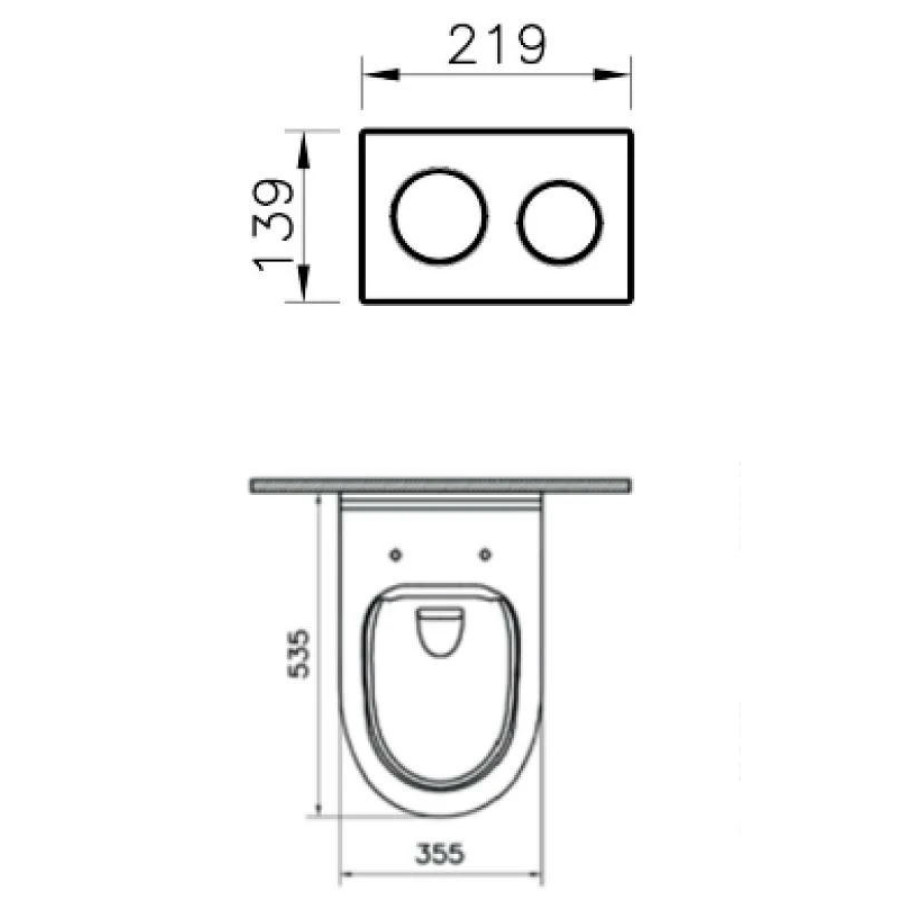 Комплект 4 в 1 VitrA Arkitekt 9005B003-7211 с микролифтом