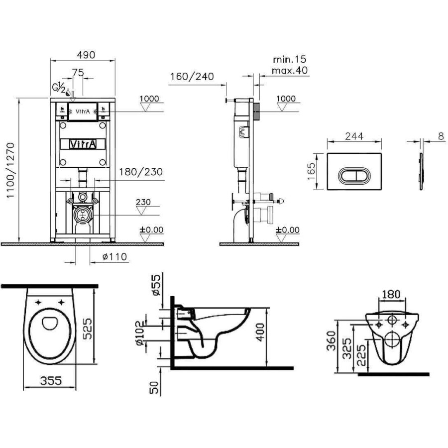 Комплект VitrA Normus 9773B003-7202