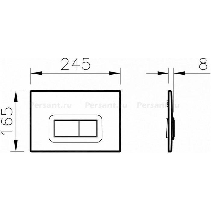 Комплект 4 в 1 Vitra Arkitekt 9005B003-7211 безободковый с сиденьем микролифт