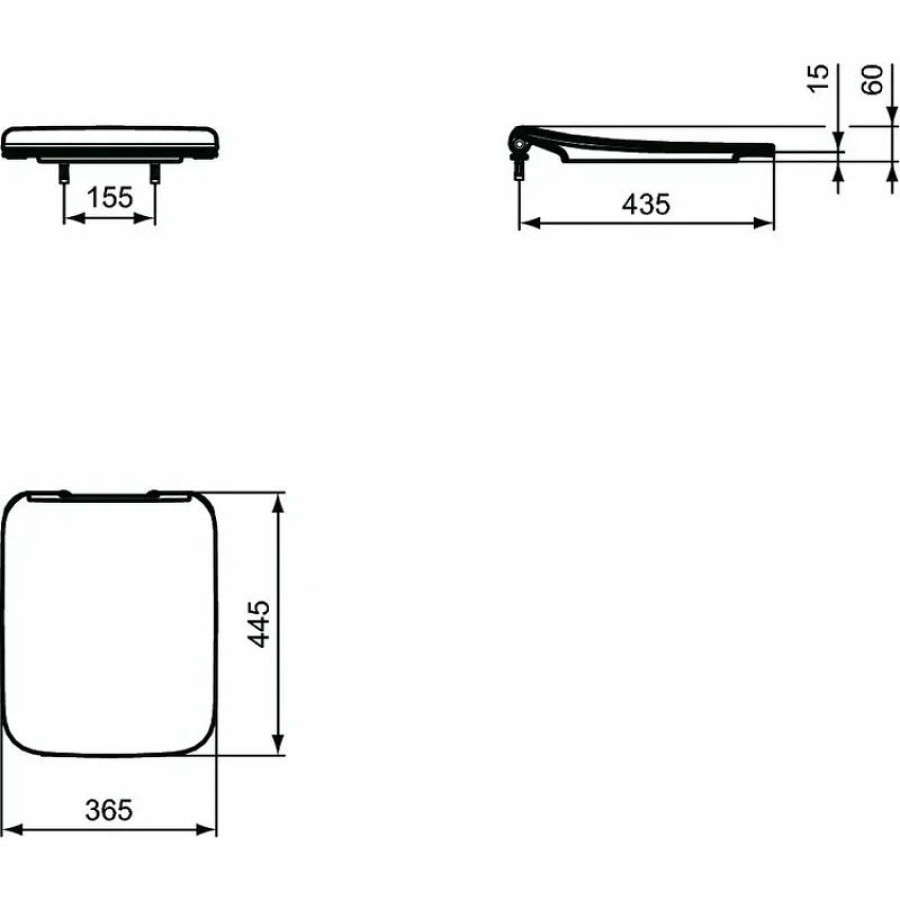 Комплект унитаза с инсталляцией Ideal Standard Strada II E387001 белый