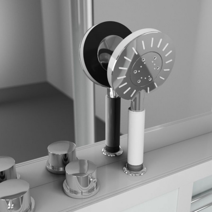 Душевая кабина Grossman Alba GR127R (90x120x225) дверь раздвижная, белый профиль