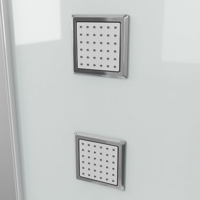 Душевая кабина Grossman Alba GR127R (90x120x225) дверь раздвижная, белый профиль