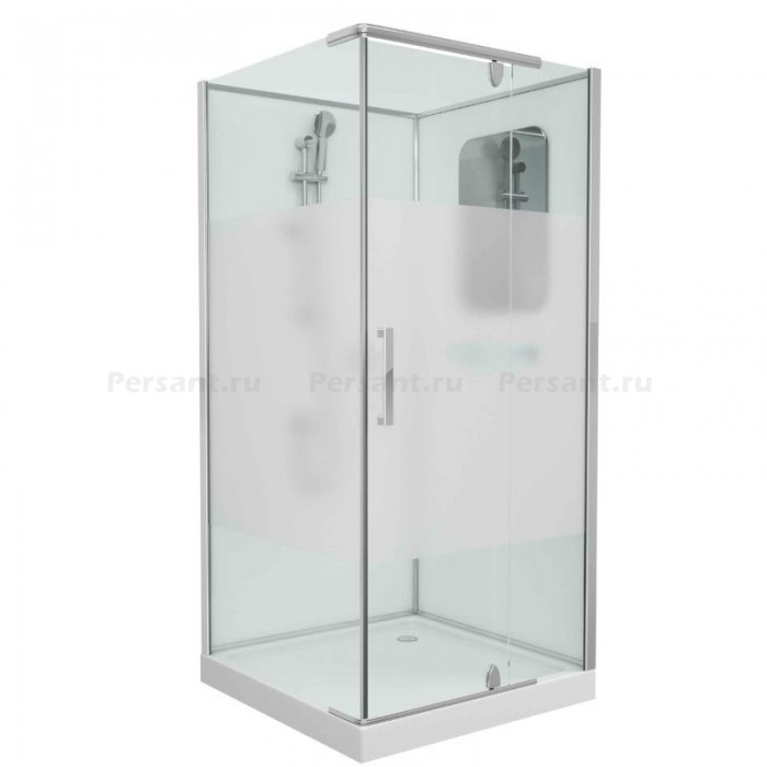 Душевая кабина Grossman Classic GR170QR (100х100х205) дверь распашная, профиль хром