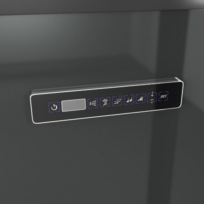 Душевая кабина Grossman Alba GR223 (90x110x225) дверь распашная, черный профиль