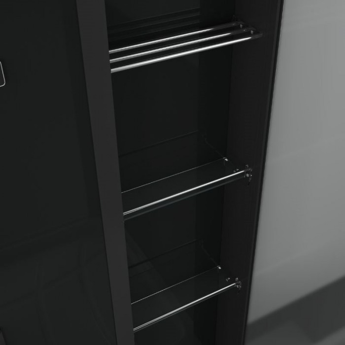 Душевая кабина Grossman Alba GR223 (90x110x225) дверь распашная, черный профиль