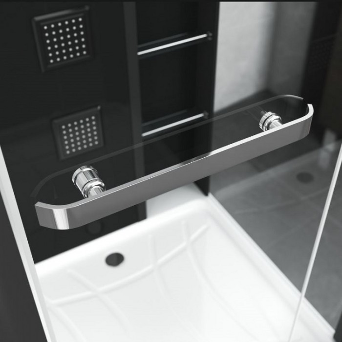 Душевая кабина Grossman Alba GR223 (90x110x225) дверь распашная, черный профиль