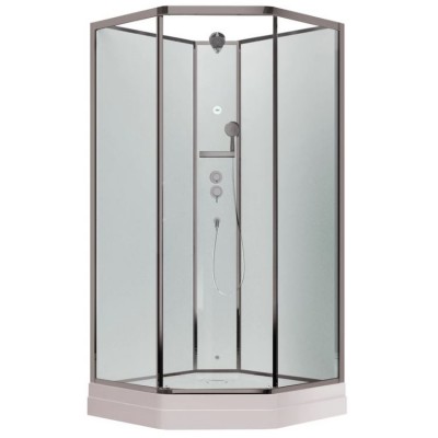 Душевая кабина Timo Premium 100x100 ILMA-701 стекло прозрачное, профиль хром
