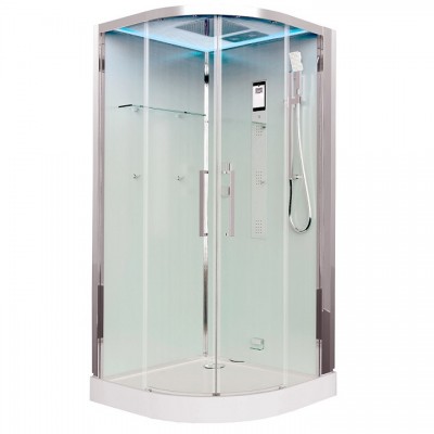Душевая кабина Timo Premium 100x100 IMPI H-517 стекло прозрачное, профиль хром
