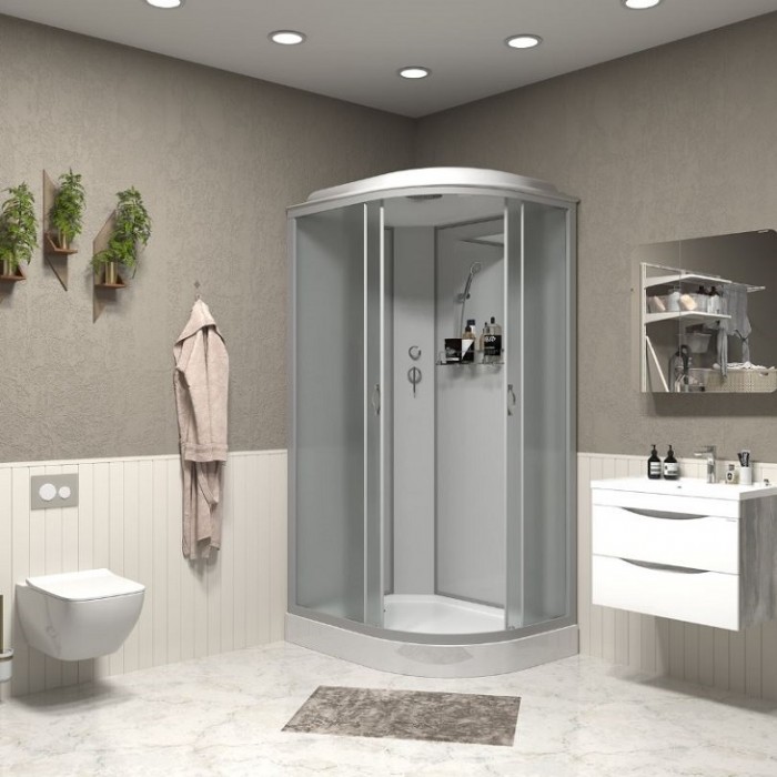 Душевая кабина Niagara Classic NG-3312-14L (120х80х215) низкий поддон, стекло матовое