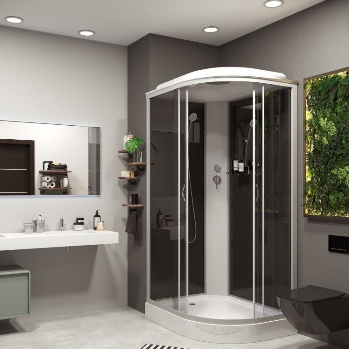 Душевая кабина Niagara Classic NG-3512-14L (120х80х215) низкий поддон, стекло тонированное