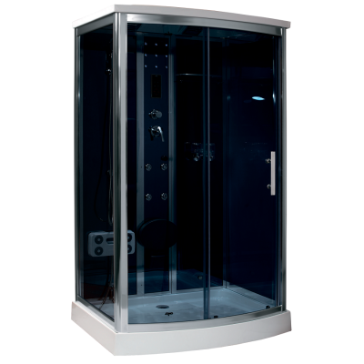 Душевая кабина Timo Standart 120x90 T-1115 стекло тонированное, профиль хром Душевая кабина Timo Standart 120x90 T-1115 стекло тонированное, профиль хром