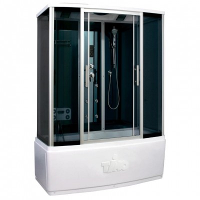 Душевой бокс Timo Standart 140x88 T-1140, гидромассаж ног и спины, стекло тонированное