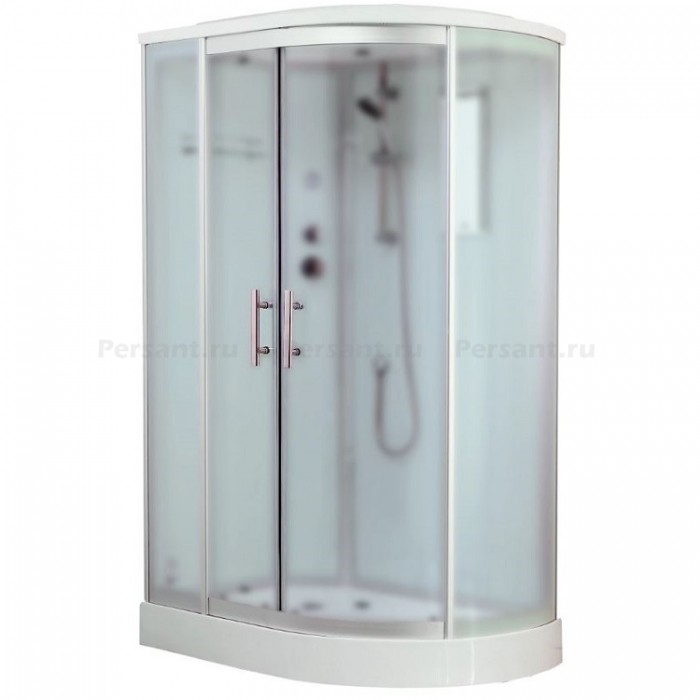 Душевая кабина Timo Standart 120x85 T-6602SLF, стекло рифленое, профиль матовый хром, левая